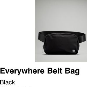 Lulu lemon belt bag NWT